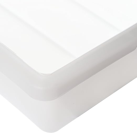 Carlisle FoodService Products Storplus Food Storage Container with Stackable Design for Catering, Buffets, Restaurants, Polyethylene (Pe), 8.5 Gallon, White