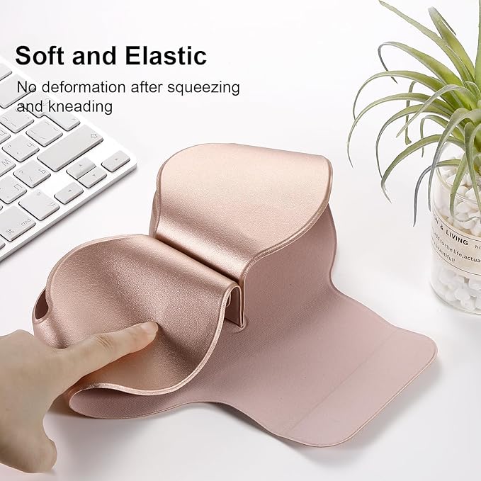 for Apple Airpods Max Case,Headphones Protective Case for AirPod Max Supports Sleep Mode, Anti-Scratch and Anti-Dust,Airpod Pro Max by PU Leather,Rose Gold 2