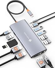 NOVOO 14 in 1 Docking Station Dual Monitor with Thunderbolt 3 to 4K HDMI - Image 1