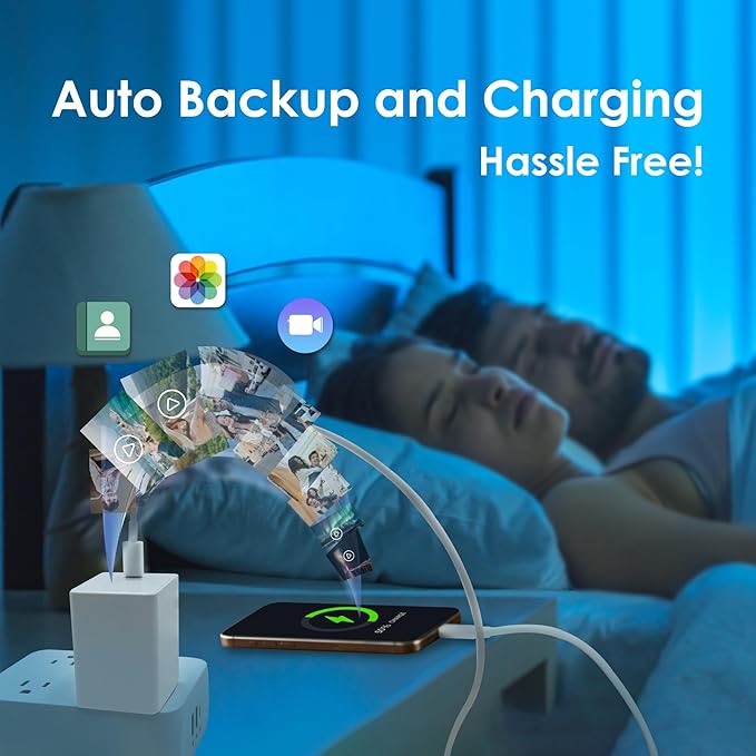 USB-C Charger iPhone Flash Drive: 65W Fast Charging, 128GB Apple MFi Certified for iPad, Android, Laptop, MacBook, Backup Storage, External Memory, PD Power Adapter, iXCharger