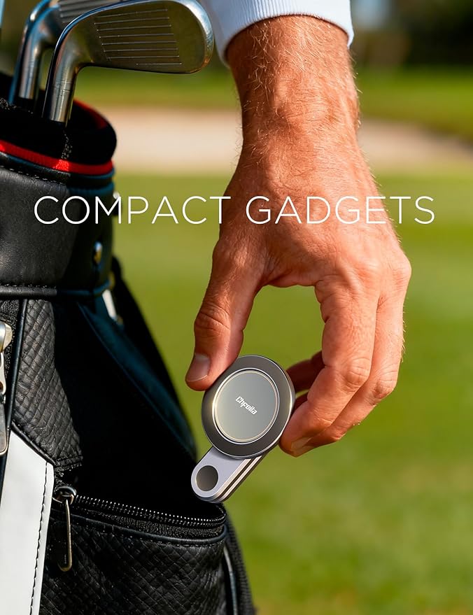 Magnetic Golf Cart Phone Holder: [One Hand 360° Adjustable & 36X Strong Magnets] Golf Cart Phone Holder for iPhone 17-12, Golf Accessories Gifts for Men Dad Husband,Fits EZGO Yamaha Club Car Iron Gray