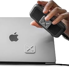 DELTAHUB HoldX Magnetic Mount - Universal Phone & External Device Holder for Laptops, Desks | Strong Magnetic Stand for SSDs & Mobile Device (Silver) - Image 1
