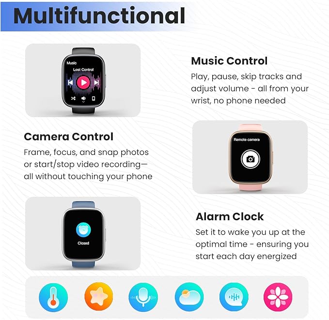 Smart Watch for Men Women (Answer/Make Call), 1.95" Touch Screen Fitness Tracker with Heart Rate/Sleep Monitor, IP68 Waterproof Smartwatch for Android iOS, Fitness Watch with 120+ Sports Modes, Blue