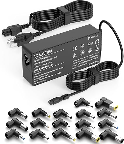 90W Universal Laptop Charger AC Adapter