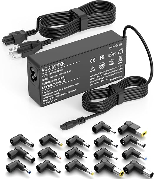 90W Universal Laptop Charger AC Adapter
