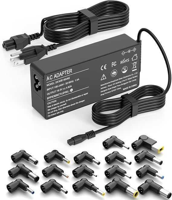 90W Universal Laptop Charger AC Adapter