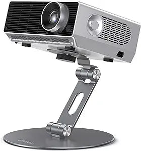 BESIGN PS01 Projector Foldable Mount Stand, Angle Adjustable Projector Stand with 1/4 inch Mounting Screw