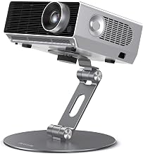 BESIGN PS01 Projector Foldable Mount Stand, Angle Adjustable Projector Stand with 1/4 inch Mounting Screw - Image 1