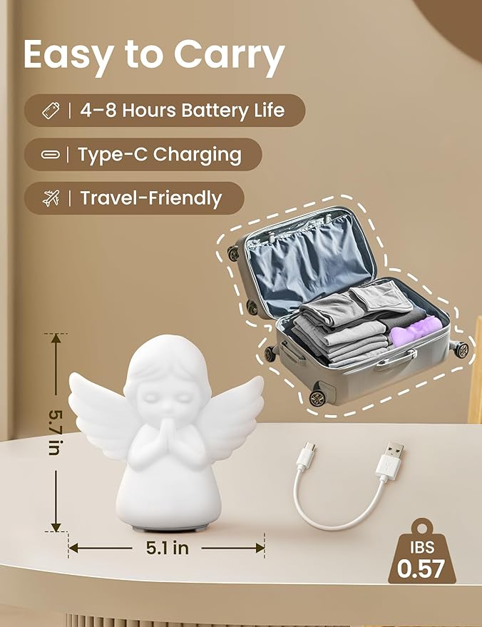 ZonLi Guided Breathing Light - Meditation Accessory for Mindfulness, Anxiety Relief in Calm Down Corner, White Noises for Stress Relief, Relaxation & Peaceful Sleep, Self-Care Gizmo for Adults & Kids