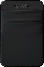 Portable Hard Drive Sleeve for Laptop - SSD Solid State Drive Holder - Dual Pocket Reusable Adhesive Storage Pouch - Stick-On External Hard Drive Carrying Case (5 x 3.25 Inch, Small, Black) - Image 1