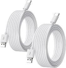 30FT/9M USB C Long Cable, 2PCS Power Charging and Data Transfer Cord for Home Security Cameras Phones Carplay Tablets Switch Pro Controller and More USB C Devices - Image 1