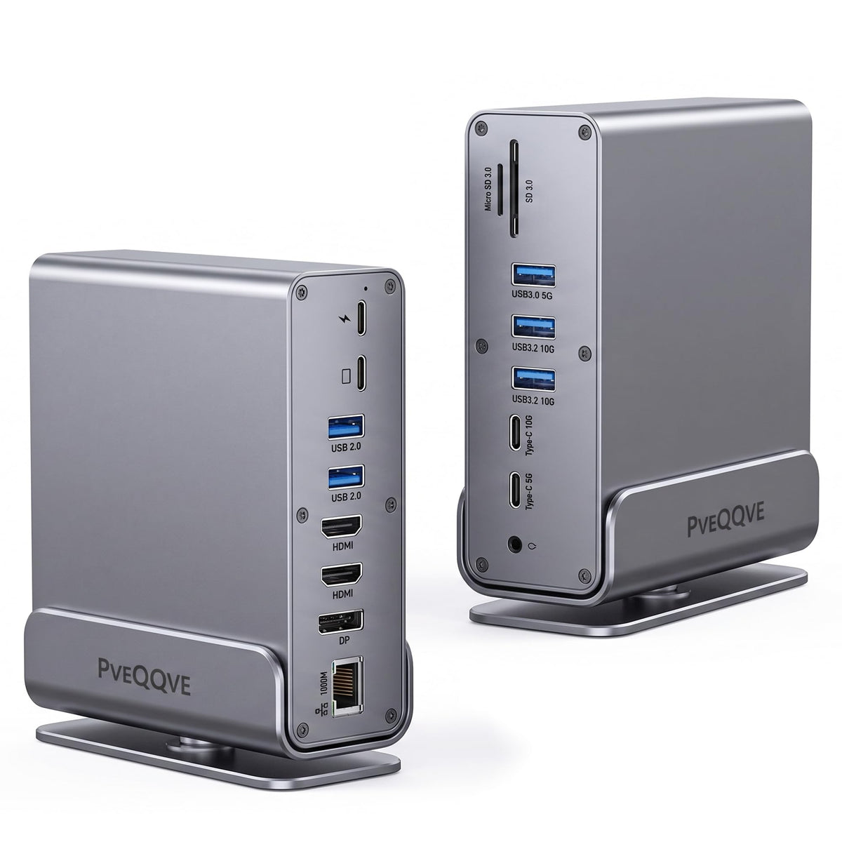 15-in-1 USB C Hub/Docking Station Dual Monitor 2 HDMI with Ethernet PD - Image 1