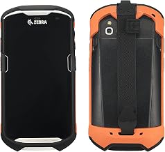 Protective Cover Bumper Case Rugged Boot with Hand Strap for Zebra TC51 TC510K TC52 TC56 TC57,Slim TPU Scanner Cover,Barcode Touch Mobile Computer Accessories (Orange)