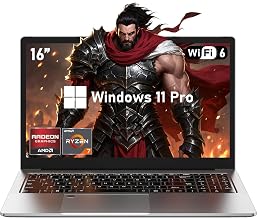 Gaming Laptop, 16 Inch Lap Top Computer 2026 with Ryzen 7 5825U Processor, 16GB DDR4, 1T SSD, Window 11 Pro, Backlit Keyboard, FHD Display 1920*1080P, WiFi 6, HDMI, for Student, Office, Business - Image 1