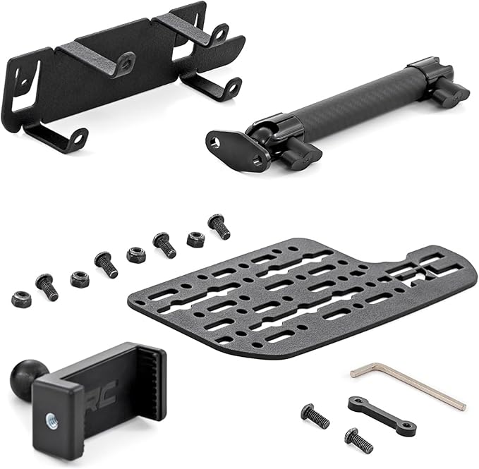 Rough Country Accessory Dash Mount for Ram 1500 (2019–2026 w/ 8.4" Touchscreen) - Phone & Device Mount w/ 8" Arm, Works with MagSafe Devices