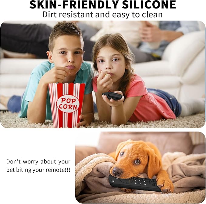 3 Pack Silicone Remote Cover for Alexa Voice Remote,Remote Case for Fire TV Remote with Lanyard,Anti Slip Scratch Shockproof Remote Protective Cover Compatible with Fire TV Stick HD 4K (new) (2nd Gen)