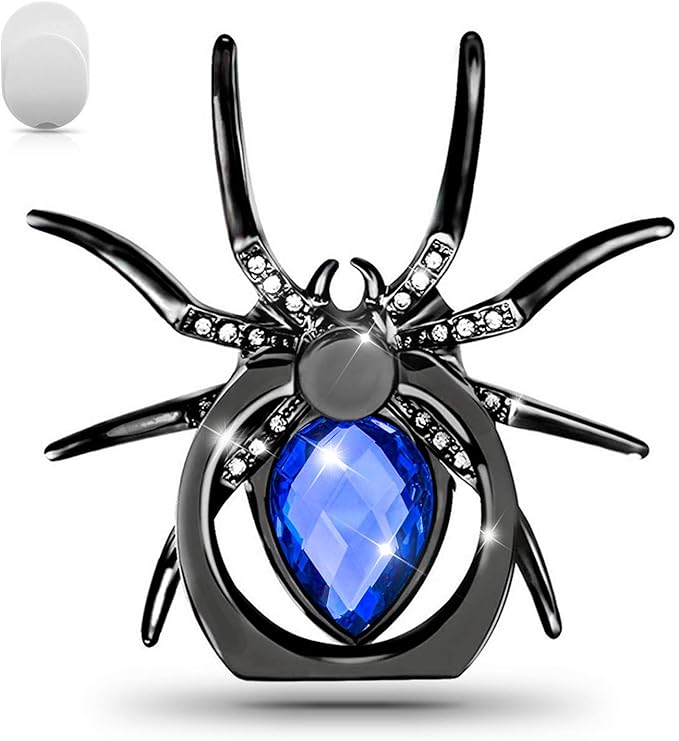 Allengel Phone Ring Holder Grip, Animal 360 Rotation Diamond Metal Finger Ring Grip Kickstand for All Smartphone, Tablets and Case - Royal Blue
