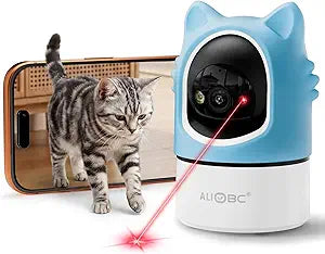 ALIOBC Pet Camera with Phone App Laser Toy 2K Cat Camera no Subscription