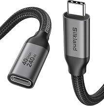 Silkland 40Gbps USB4 USB C Extension Cable 240W for Thunderbolt 4, 3.3 FT - Image 1