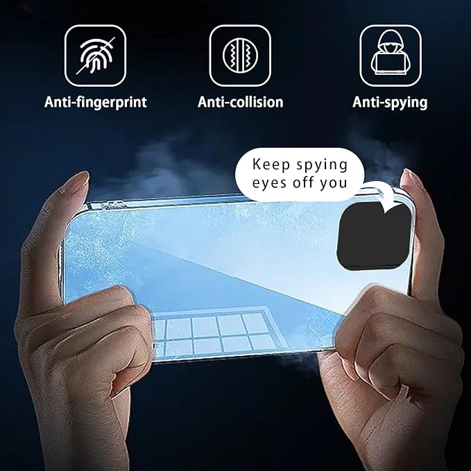 Privacy Cover Compatible for iPhone 14 /iPhone 14 Plus Front Camera Cover,Protect Privacy and Security But Not Affect Facial Recognition（2Pack）