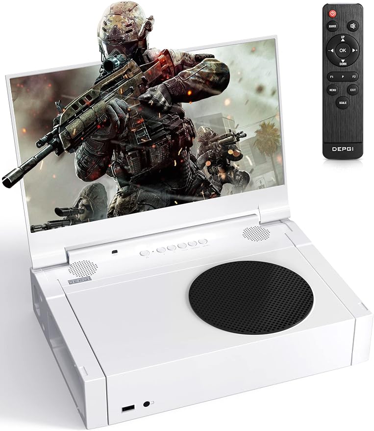 DEPGI 14" Portable Monitor for Xbox Series S (Not Included), 60Hz 1080P HD IPS Portable Gaming Monitor with Remote Control,Portable Monitor with HDR10,AMD FreeSync, 2X HDMI - Image 8