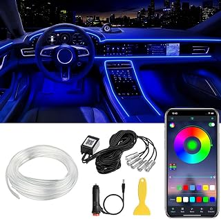 Interior Car LED Strip Lights APP Control, 5 in 1 RGB Ambient Lighting Kit - Image 1