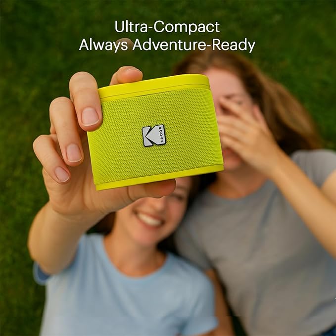 KODAK SOUNDBRIX Magnetic Splittable Bluetooth Speaker Wireless Portable Bluetooth Speaker with 4 Speaker Pairing Stereo Sound and 5H Playtime Water Resistant for Home Outdoor for Men Women