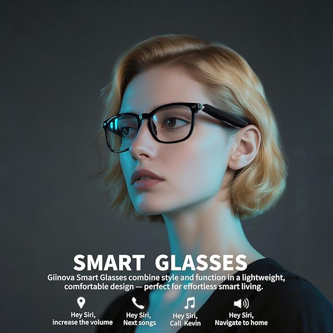 Ai Smart Glasses Bluetooth 5.4 with Translation for Men Women 160+Languages Color-Change Lens Power by Chat GPT Assistant Free App Translator Glasses Meeting,Driver,Travel