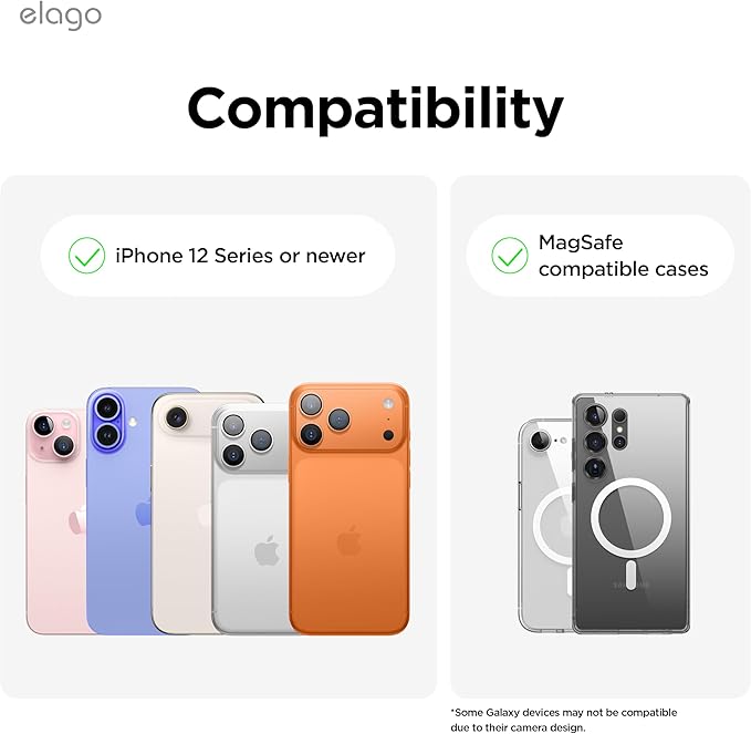 elago Magnetic Wallet Card Holder 2-Cards Compatible with MagSafe for iPhone - Secure Phone Wallet, Long Last Silicone, Scratch and Damage Protection