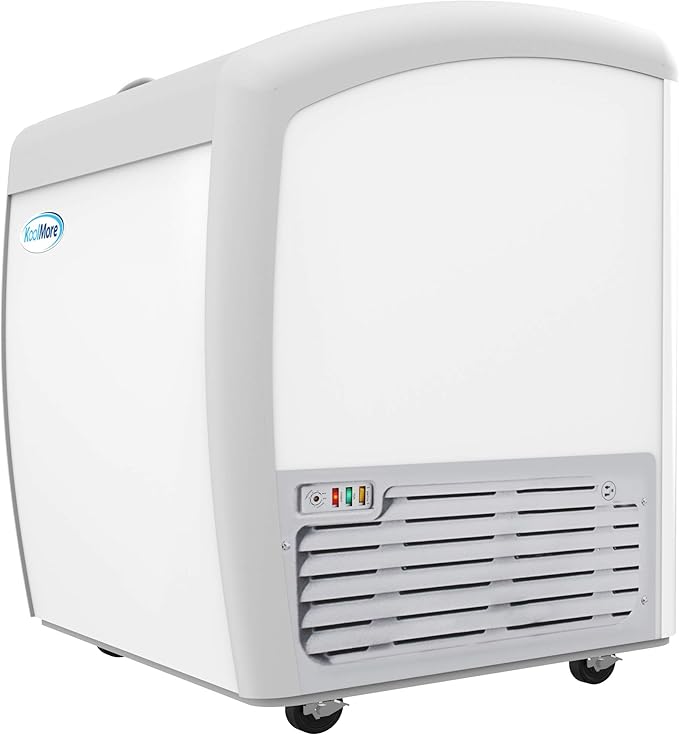 KoolMore - MCF-6C Commercial Ice Cream Freezer Display Case, Glass Top Chest Freezer with 2 Storage Baskets and Clear, Sliding Lid, 5.7 cu. ft. Capacity, White