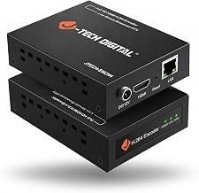 J-Tech Digital HDMI Encoder, 4K 60Hz Input 1080P 60Hz Output H.264 H.265 IPTV Network Video Encoder, Supports UDP, HTTP, RTSP, RTMP, RTMPS, SRT, HLS, FLV, ONVIF Protocols [JTECH-ENCH4] - Image 1