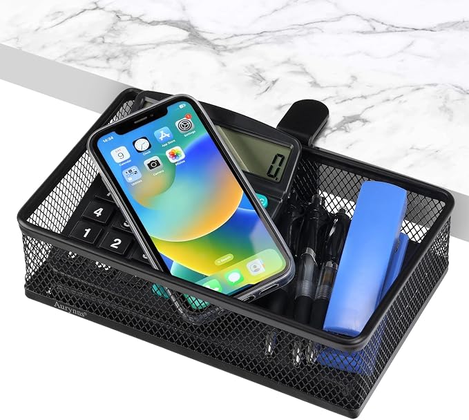 Under Desk Drawer, Clamp on Desk Organizer Under Table Hanging Desk Storage