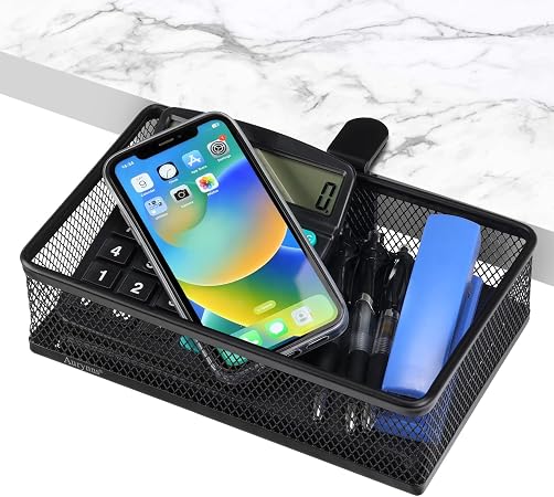 Under Desk Drawer, Clamp on Desk Organizer Under Table Hanging Desk Storage