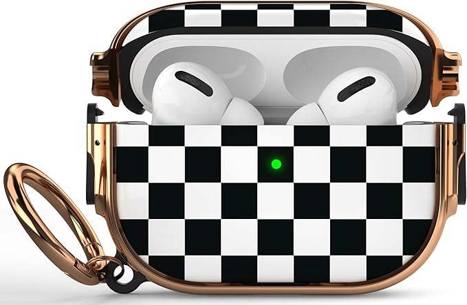 Maxjoy for AirPods Pro 2nd/1st Generation Case with Lock, Cute AirPods Pro 2 Case Lock Protective Hard AirPod Pro Cover for Women Men with Keychain Clip for Airpod Pro (2023/2022/2019)
