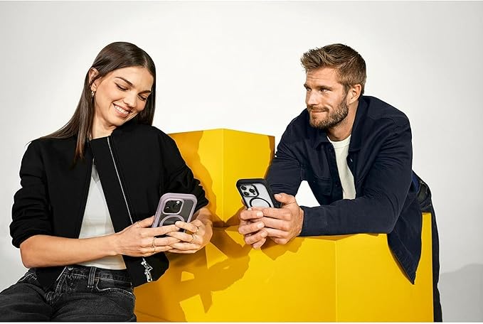 OtterBox iPhone 15, 14, 13, iPhone 17e, 16e Case - Defender Series XT - Built-in MagSafe - Rugged - Port Protection - Lanyard Attachment - Non-Retail Packaging - Clear/Black