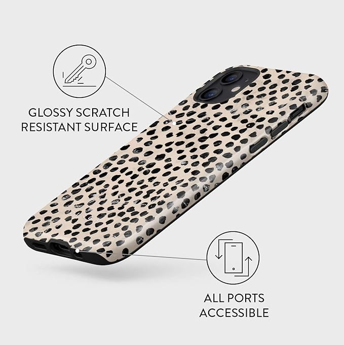 BURGA Phone Case for iPhone 12 - Cute, Trendy, Aesthetic, Pattern Phone Cover, Hard Shell Protection - fits Apple iPhone 12 Case for Women and Men
