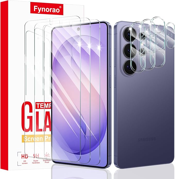 3+3-Pack, Screen Protector and Camera Lens Protector for Samsung Galaxy S26 Ultra, Tempered Glass Film, Impact-Protection, HD, Anti-Scratch, 9H Hardness, Case Friendly, Bubble Free