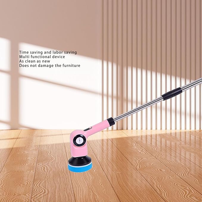 Yosoo Electric Brush, Cordless Rechargeable with Rotating Brush Heads and Adjustable Angles, for Kitchen Bathroom Stovetops Crevices Deep