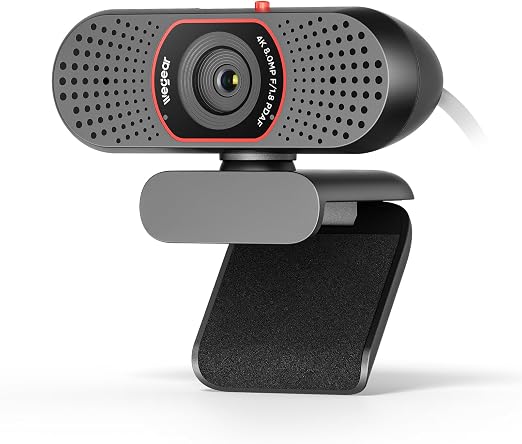 wegear 4K Webcam for PC, USB-A Computer Camera with Sony 1/2.55'' Sensor