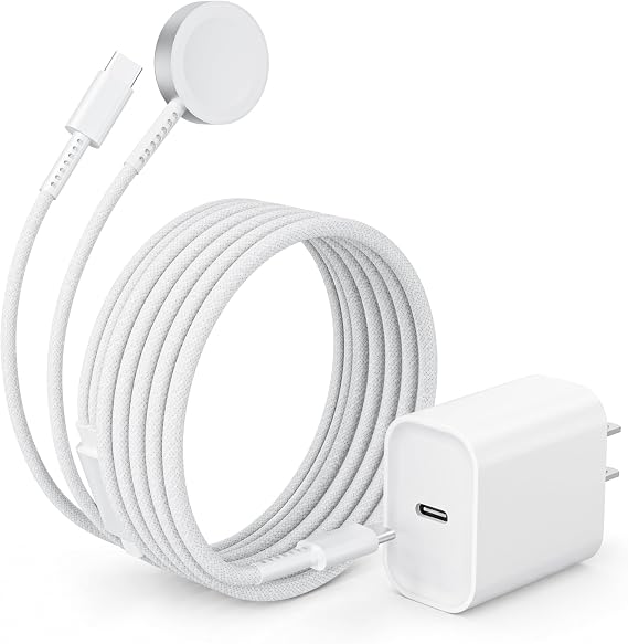 Charger for Apple Watch,2 in 1 USBC iPhone Watch Charger iWatch Fast Charge