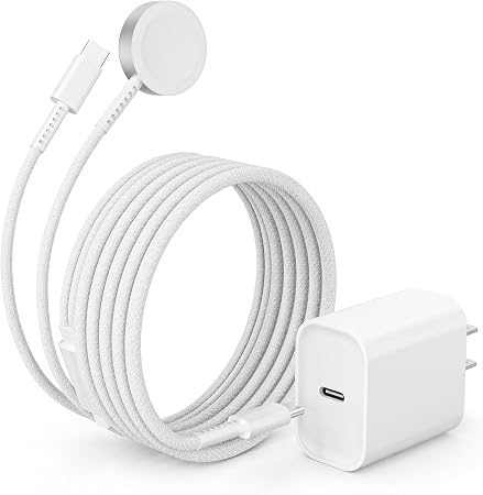 Charger for Apple Watch,2 in 1 USBC iPhone Watch Charger iWatch Fast Charge
