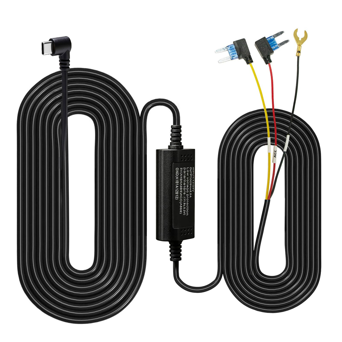 Dash Cam Hardwire Kit，24-Hour Parking Monitoring | Low-Voltage Protection