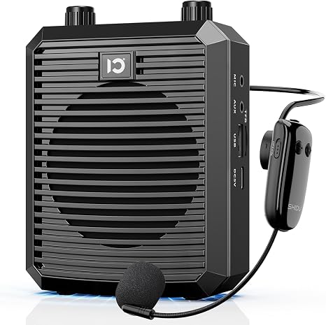 SHIDU Portable Voice Amplifier for Teacher with Wireless Microphone Headset