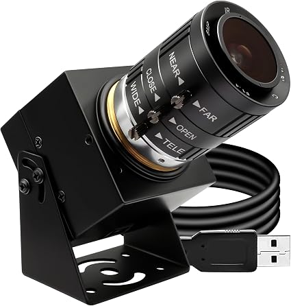 SVPRO USB Camera 1080P 120fps High Speed Camera for Golf Swing,12MP 4K Webcam with 3.6-10mm Manual Zoom Lens, UVC Plug-and-Play Cam for Computer Laptop, Compatible with Windows Linux MacOS Android