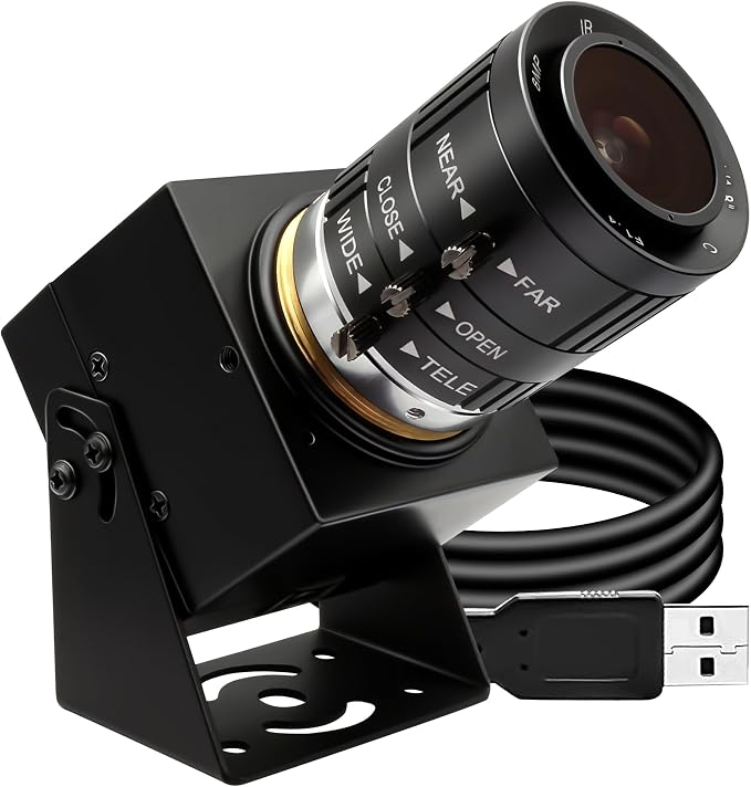 SVPRO USB Camera 1080P 120fps High Speed Camera for Golf Swing,12MP 4K Webcam with 3.6-10mm Manual Zoom Lens, UVC Plug-and-Play Cam for Computer Laptop, Compatible with Windows Linux MacOS Android
