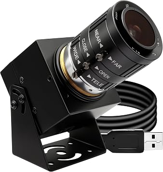 SVPRO USB Camera 1080P 120fps High Speed Camera for Golf Swing,12MP 4K Webcam with 3.6-10mm Manual Zoom Lens, UVC Plug-and-Play Cam for Computer Laptop, Compatible with Windows Linux MacOS Android