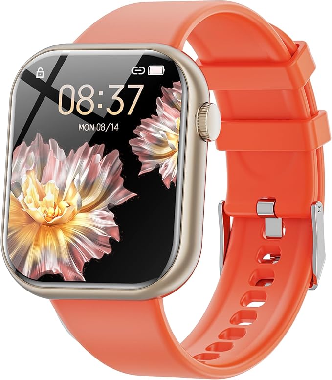 Hwagol Smart Watch (Answer/Make Call) 1.85inch Fitness Tracker, DIY Dials/Pedometer/Calories/Multiple Sport Modes/Voice Assistant, Smart Watches for Men Women Android iOS Phones