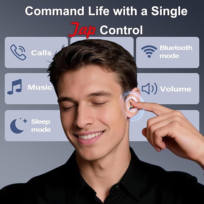 Sleep Earbuds Bluetooth 6.0 in Ear, 2026 Mini Sleep Headphones with Sleep Monitor and APP, Small Earplugs for Side Sleepers, 48H Playtime Sleep Earphones with Sleep Mode, Deep Black