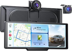9.26" CarPlay Screen for Apple Car Play Android Auto with 4K Dual Dash Cam