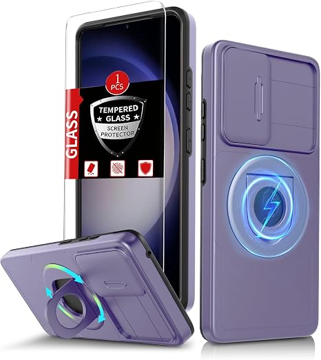 for Samsung Galaxy S23 Case Magnetic with Kickstand + Camera Cover - Image 5
